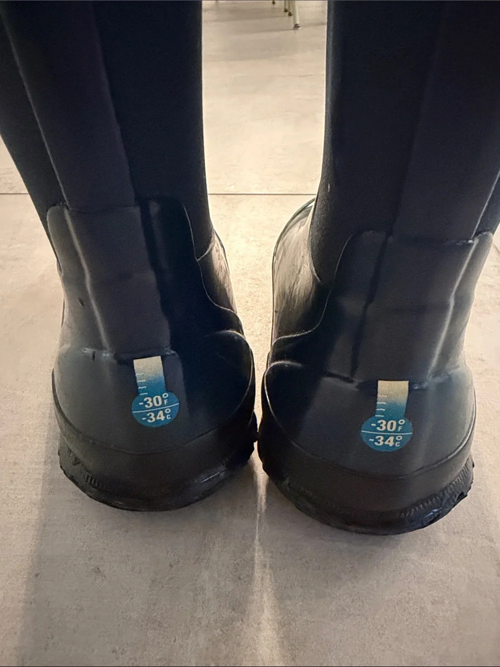 Bogs Kids Waterproof Dark Blue Rain Boots with Handles